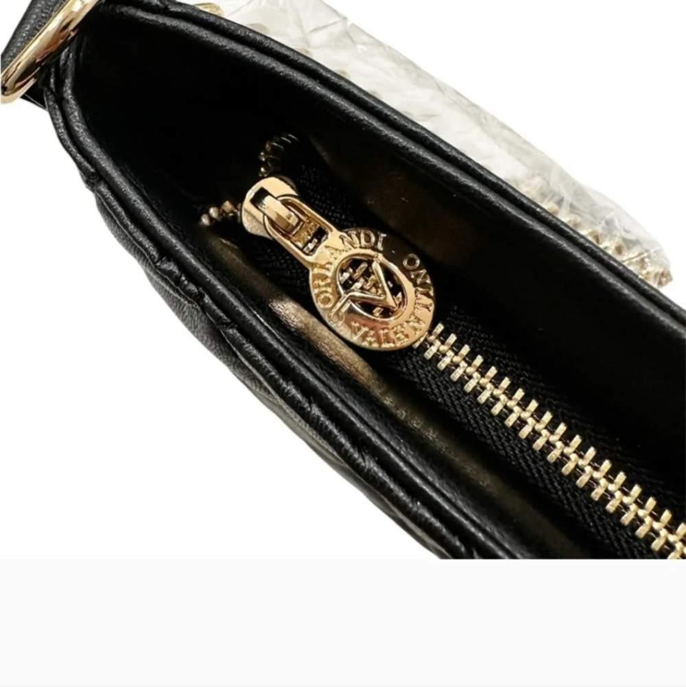 Valentino‎ Orlandi. Cross-body Quilted Bag. Vegan Leather. MSRP $278. NWT